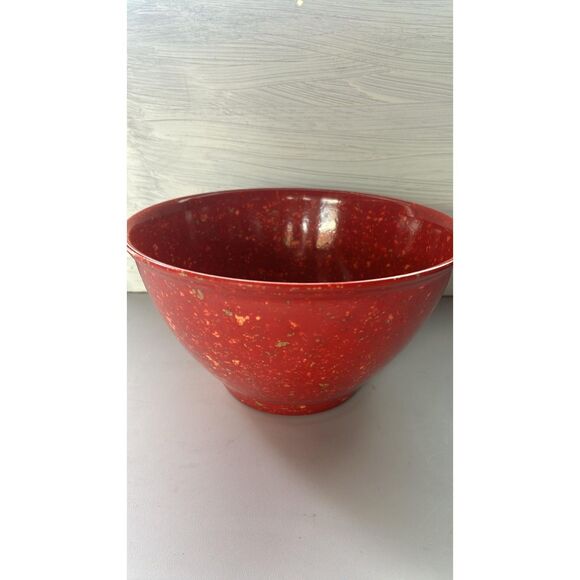 Rachael Ray 4 Qt.  Melamine Garbage Bowl Red - Picture 1 of 5